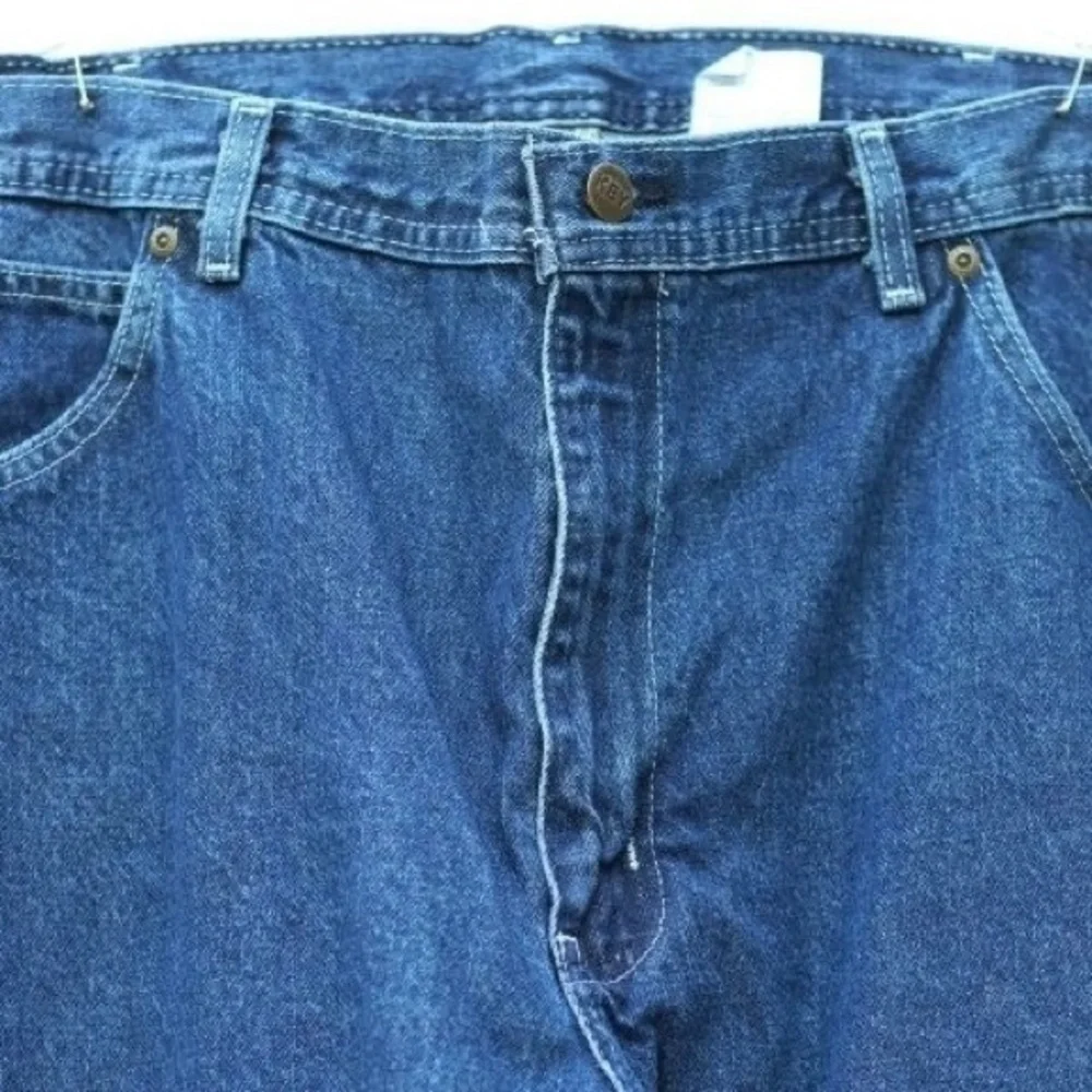 Key Blue Traditional Fit Denim Dungaree Jeans